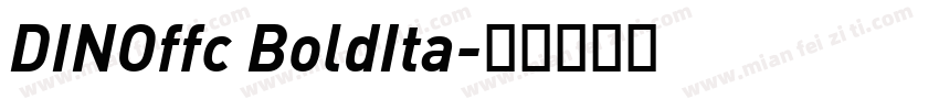 DINOffc BoldIta字体转换